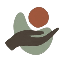 Hand som bär en sfär - symbol för balans och stöd